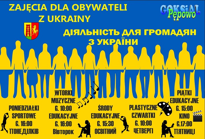 Poniedziałki Sportowe godz. 16:00,  Wtorki Muzyczne godz. 10:00, Edukacyjne godz. 16:00,  Środy Edukacyjne godz. 15:30,   Czwartki Plastyczne godz. 10:00,  Piątki Edukacyjne godz. 15:00, Kino godz. 17:00