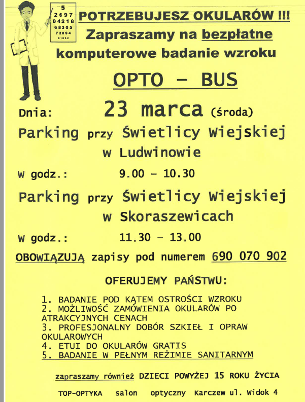 Plakat badanie wzroku