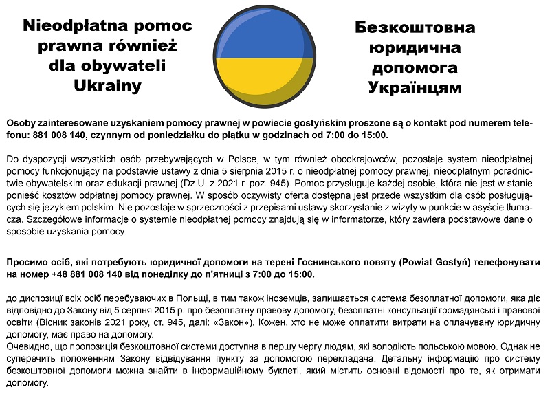 bezpłatna pomoc prawna 800